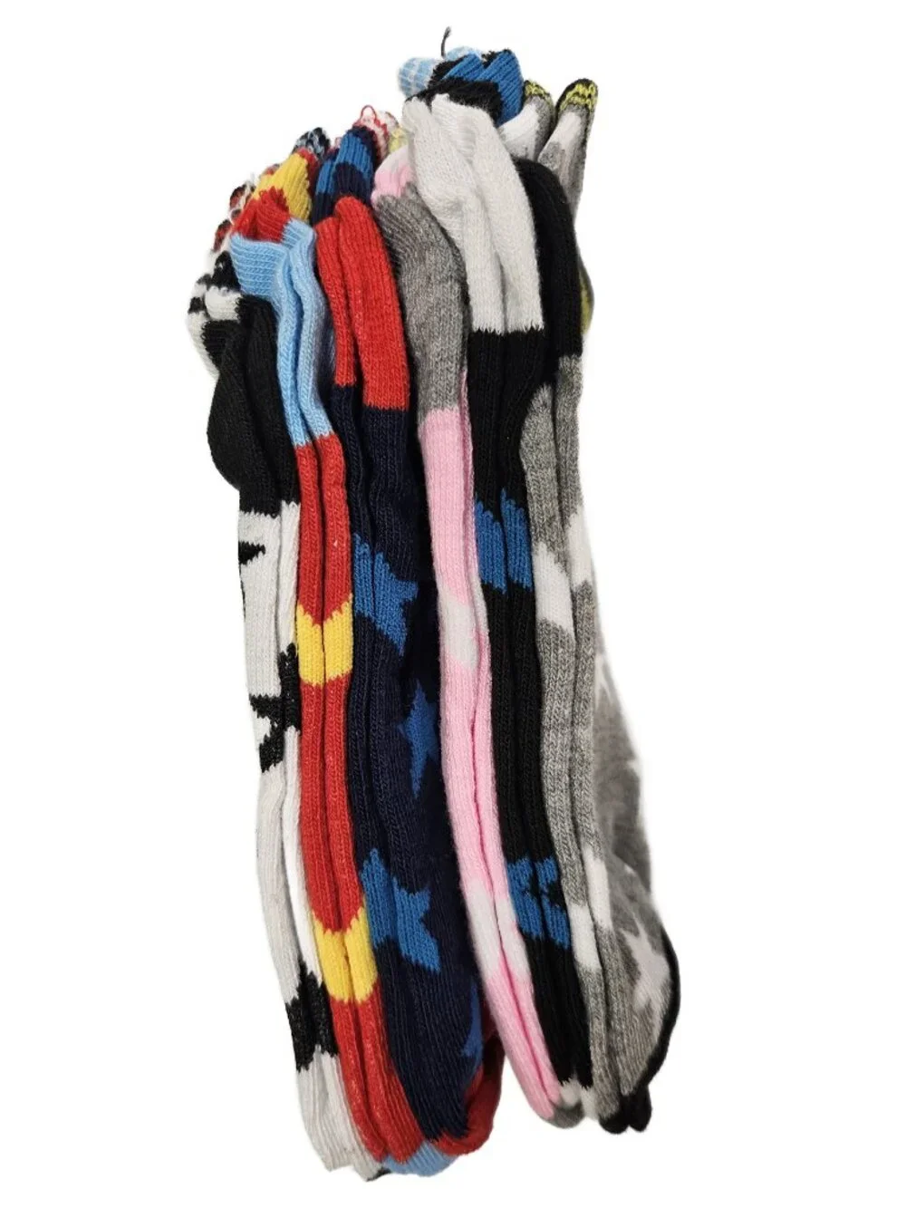 Women's Ankle Socks, Bundle of 12 Pairs, Stars Print